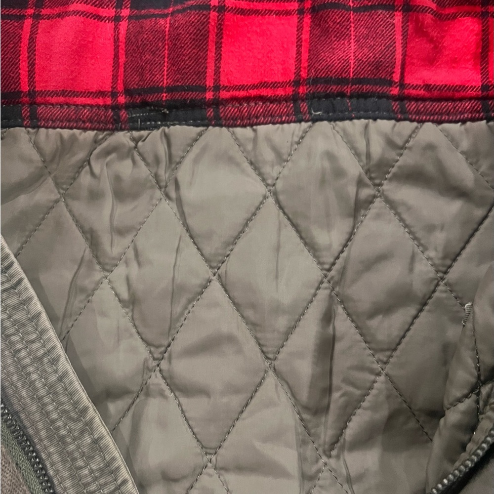 Men’s L.O.G.G. H&M Military Green Field Unisex Jacket w Hood - Picture 12 of 13